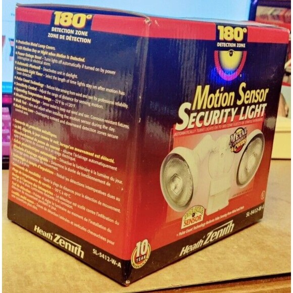 180 Degree 70ft Reach, Motion Activated Security Lights White NEW - Picture 4 of 12